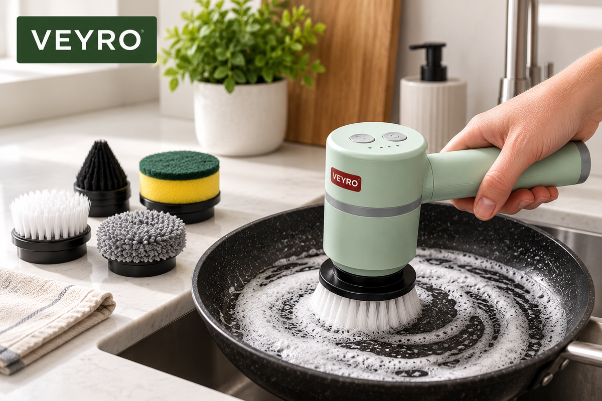 Veyro™ Elektrisk Rengöringsborste – 6-i-1